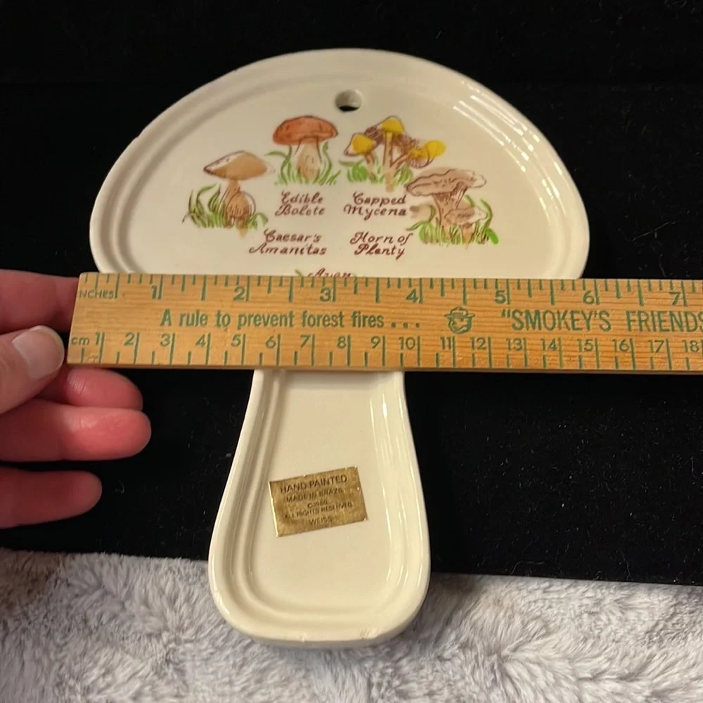 Vintage 1980 Ceramic Weiss Mushroom Design Trivet